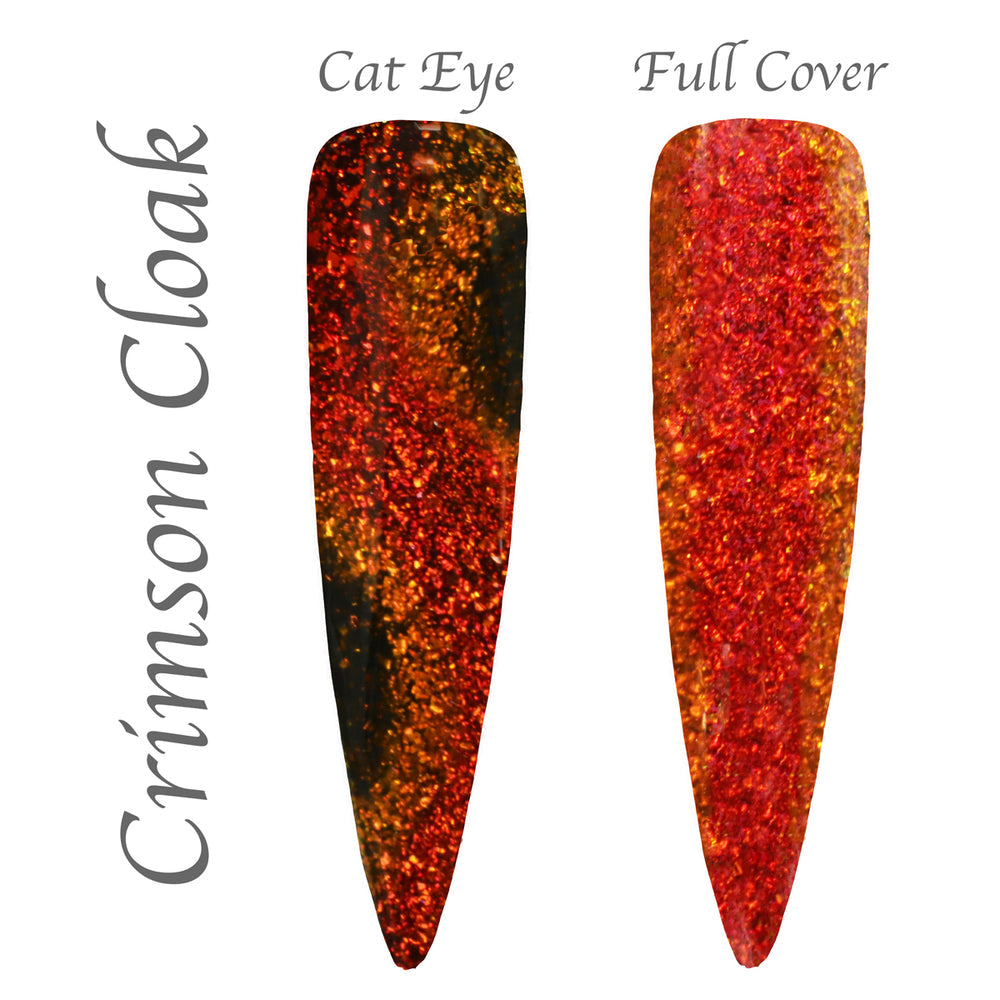 Masquerade - Chameleon Flake CAT EYE - HEMA Free Gel Polish Collection - Full Set