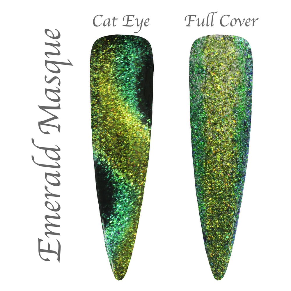 Masquerade - Chameleon Flake CAT EYE - HEMA Free Gel Polish Collection - Full Set